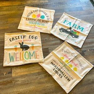 NWOT Easter Pillow Covers